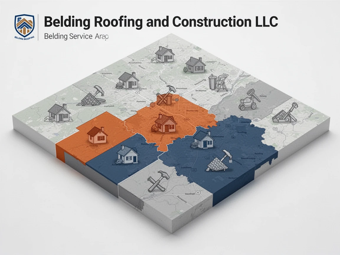 Roofing Service Areas Map